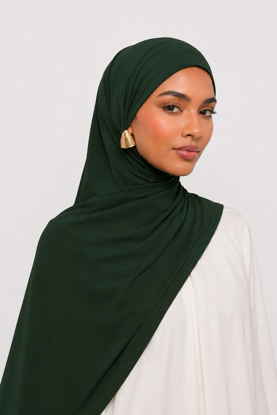 Bamboo Hijab, Office HIjab, cotton Jersey, Insatnt Hijab, One loop Hiijab, practical hijab