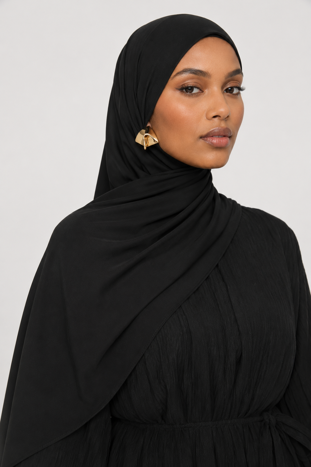 Bamboo Jersey, cotton Jersey, office Hijab, One Loop hijab, instant Hijab, practical hijab