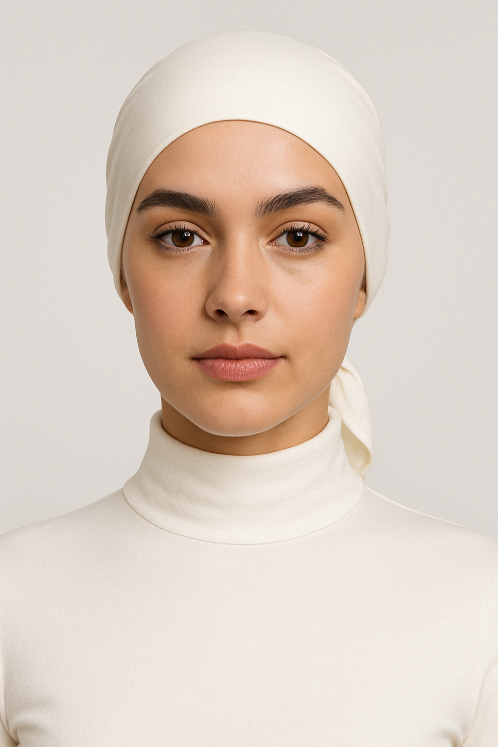 Bamboo Jersey Mesh Tie Back Undercap Set in Black and Ivory
