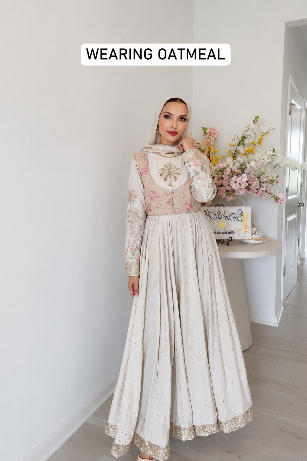 Premium Modal Hijab - Oatmeal