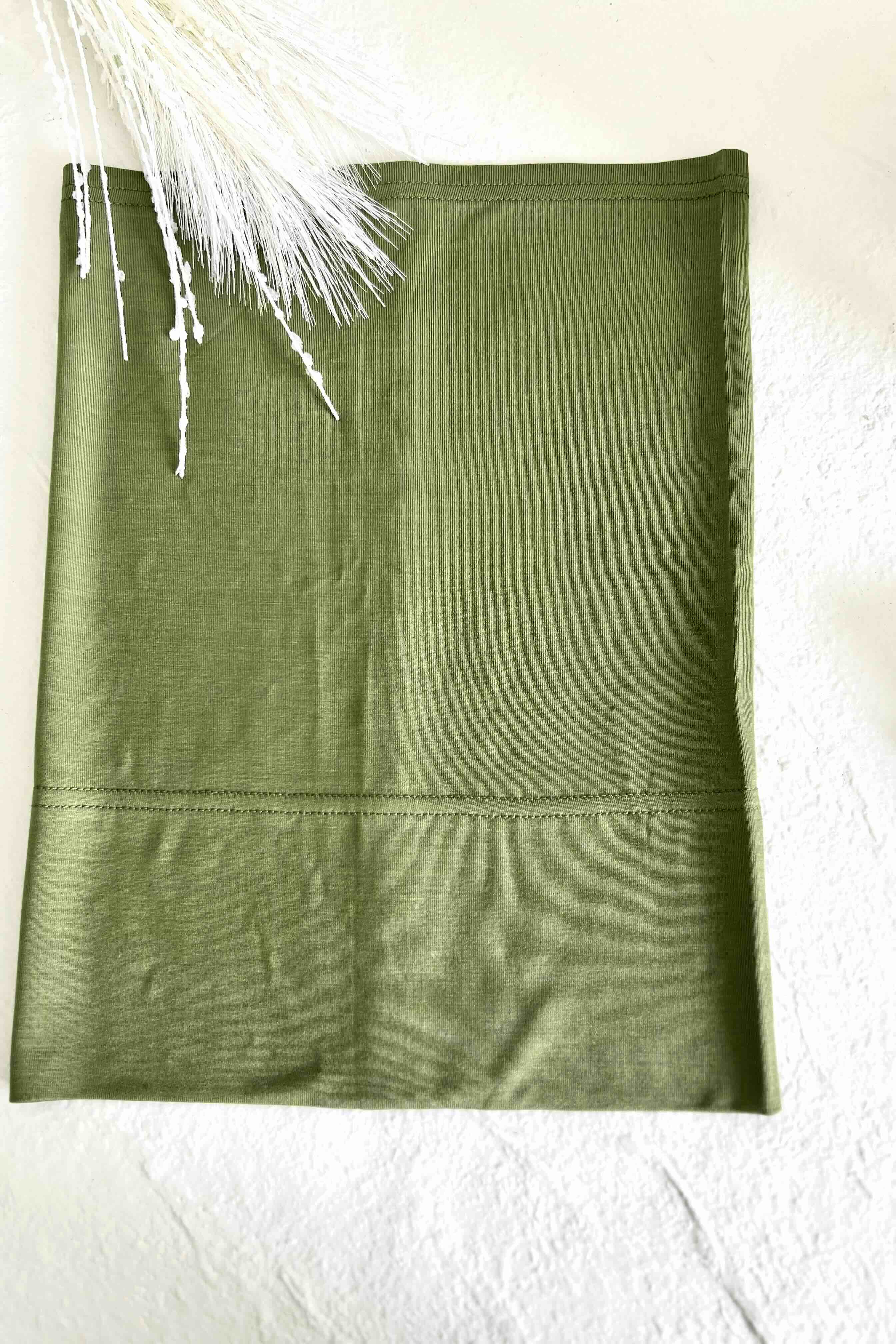Bamboo Jersey Tube Undercap - Olive