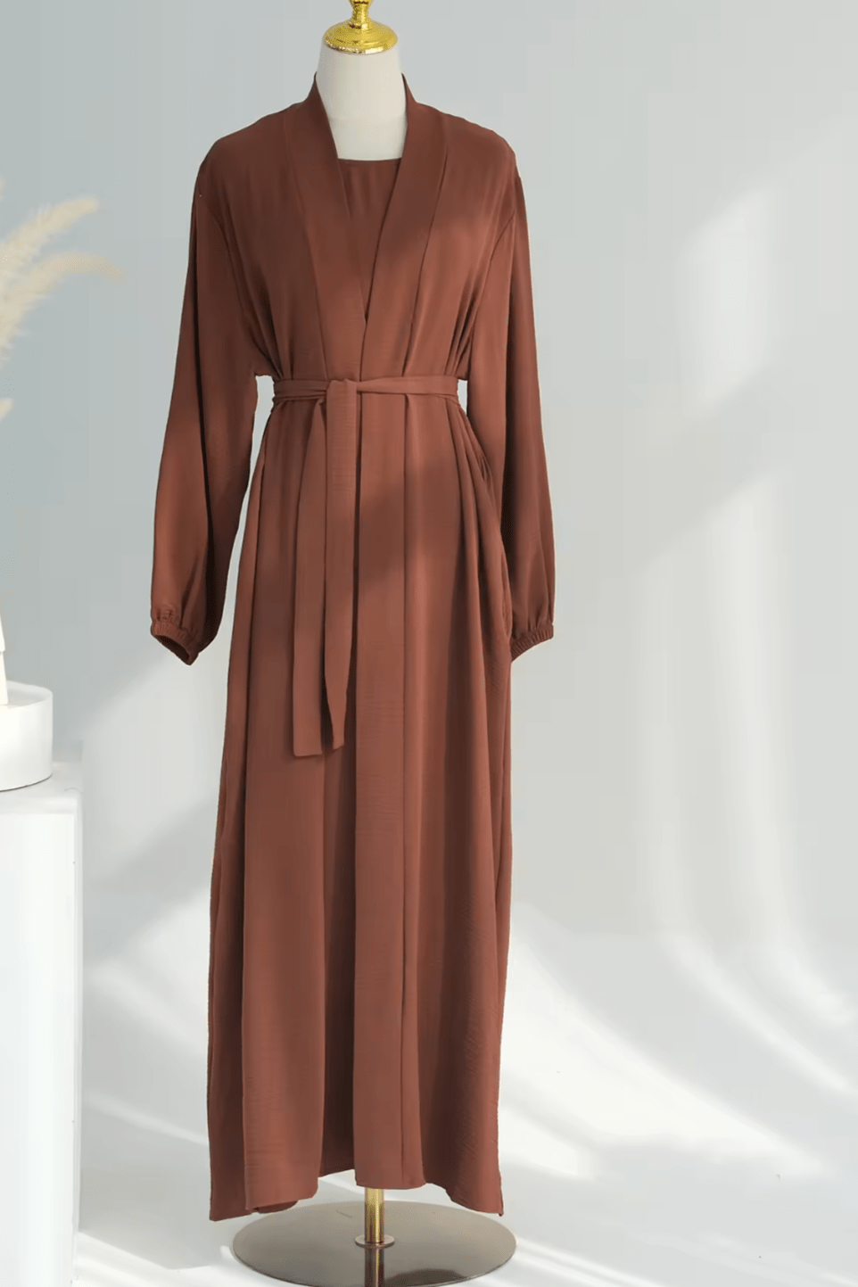 Essential 3 piece Abaya Set - Terracotta
