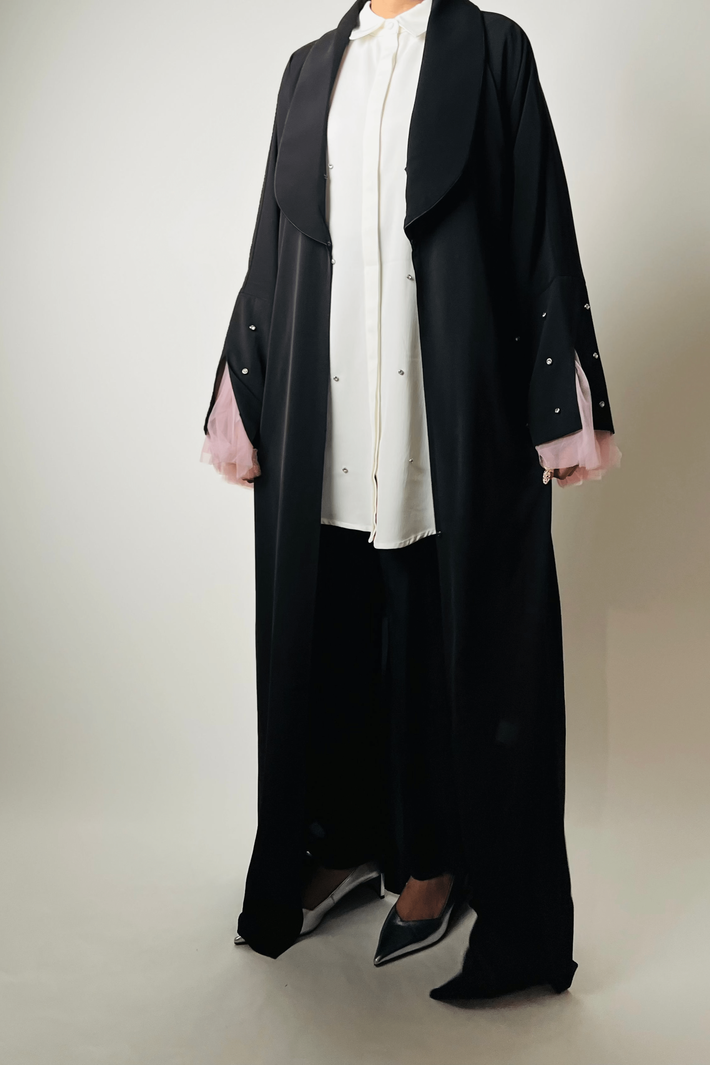 Ivory Rhinestones Embellished Shirt