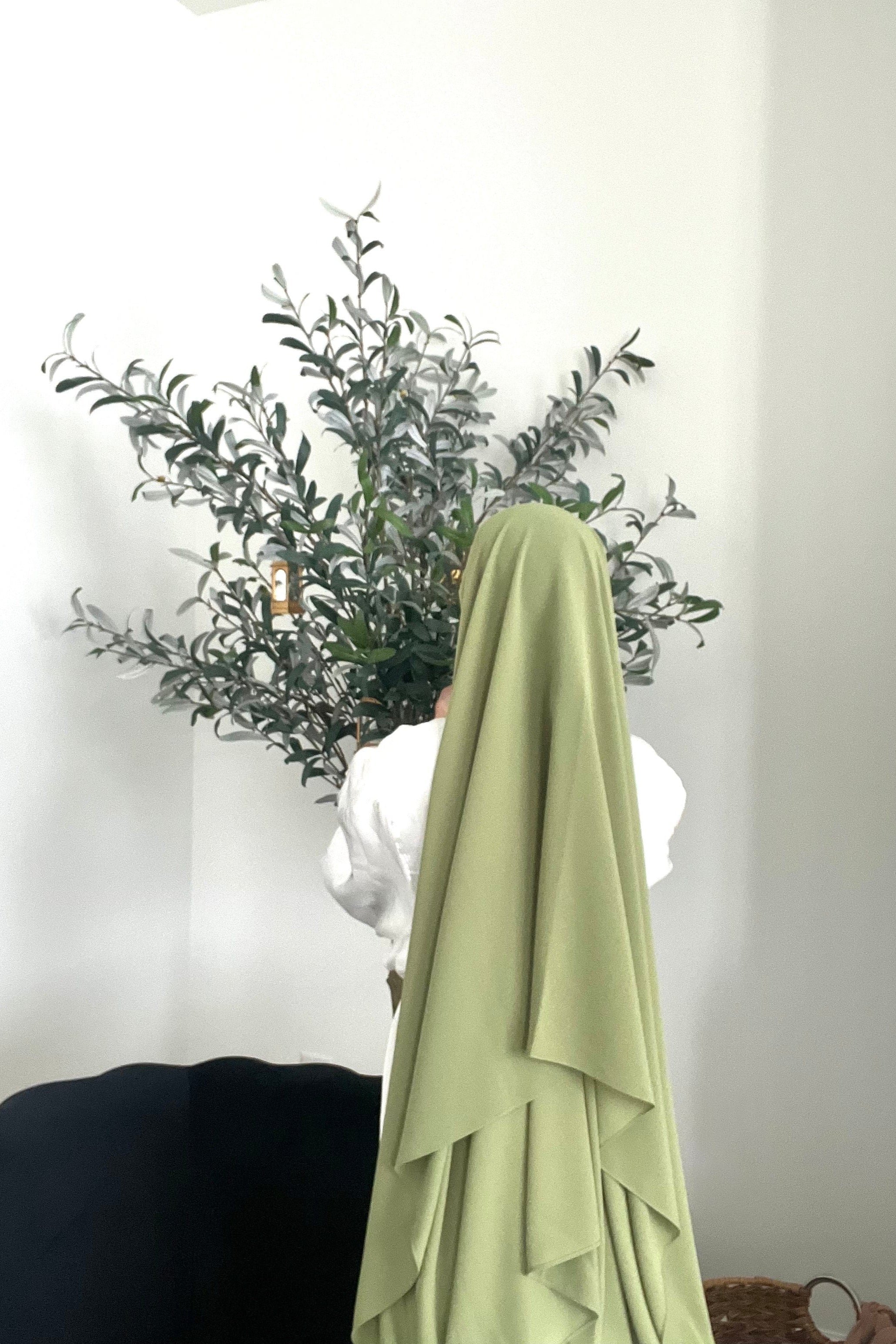 Luxe Chiffon Hijab - Olive