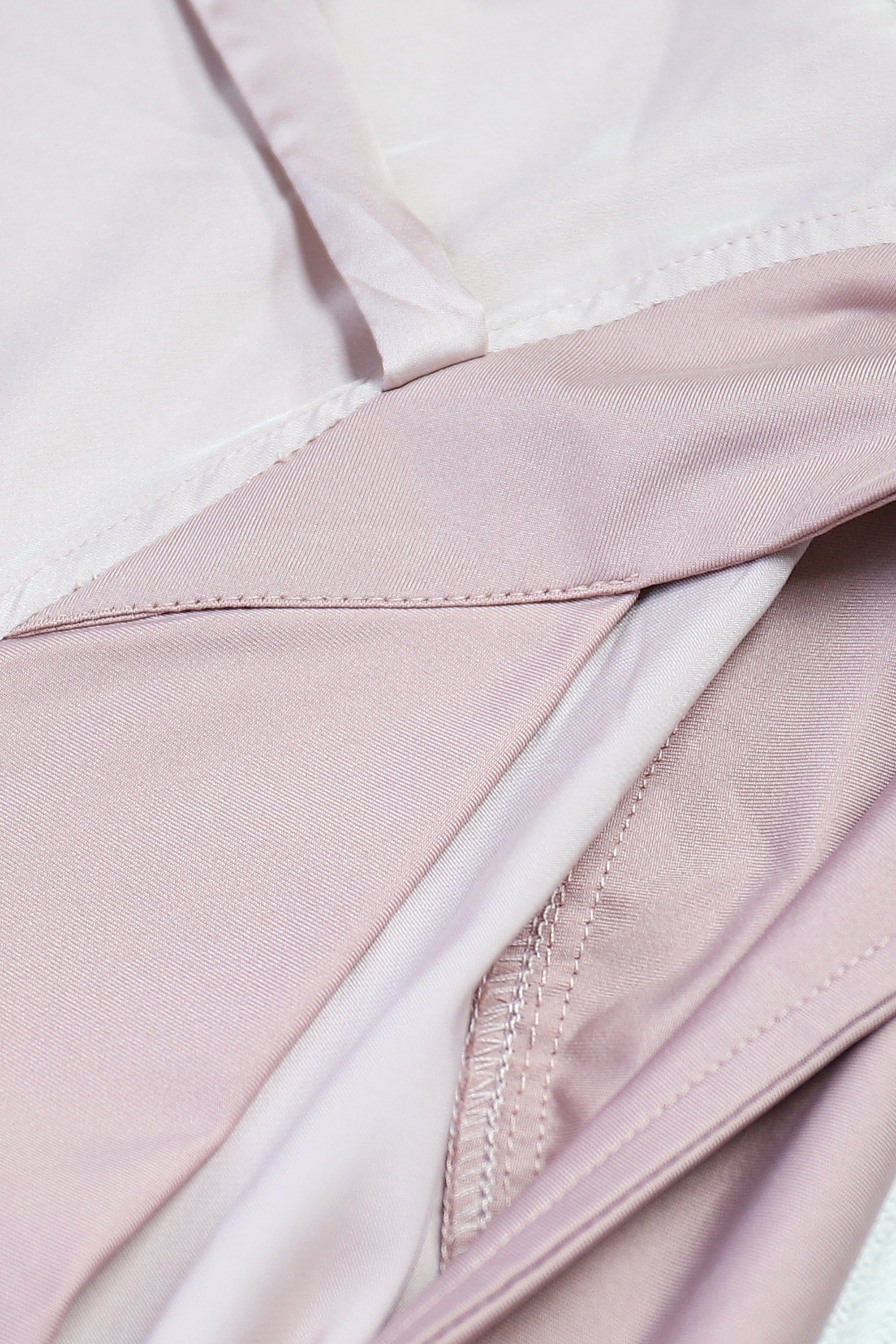 Matte Satin Ruffled Prayerwear - Petal