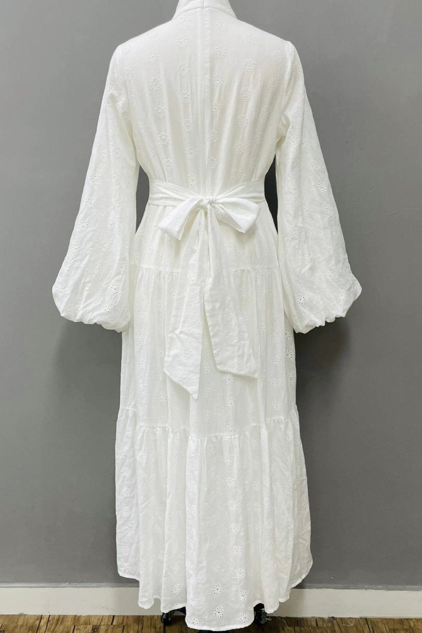 Safa Cotton Eyelet Maxi Dress