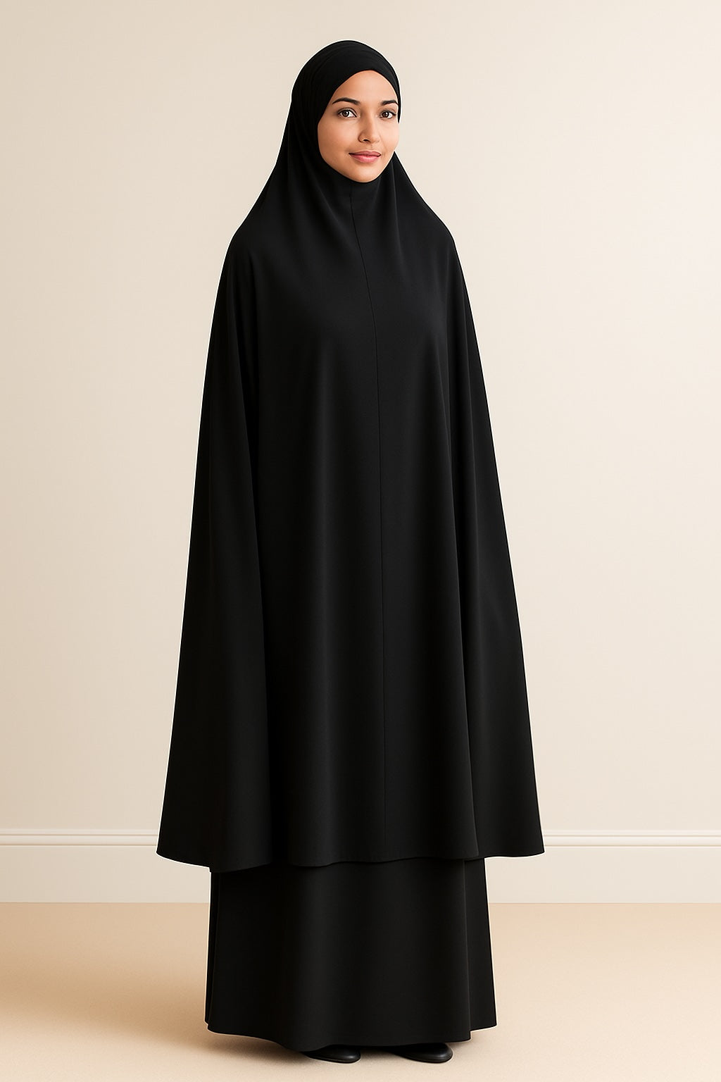 Matte Satin Classic Prayerwear - Noir