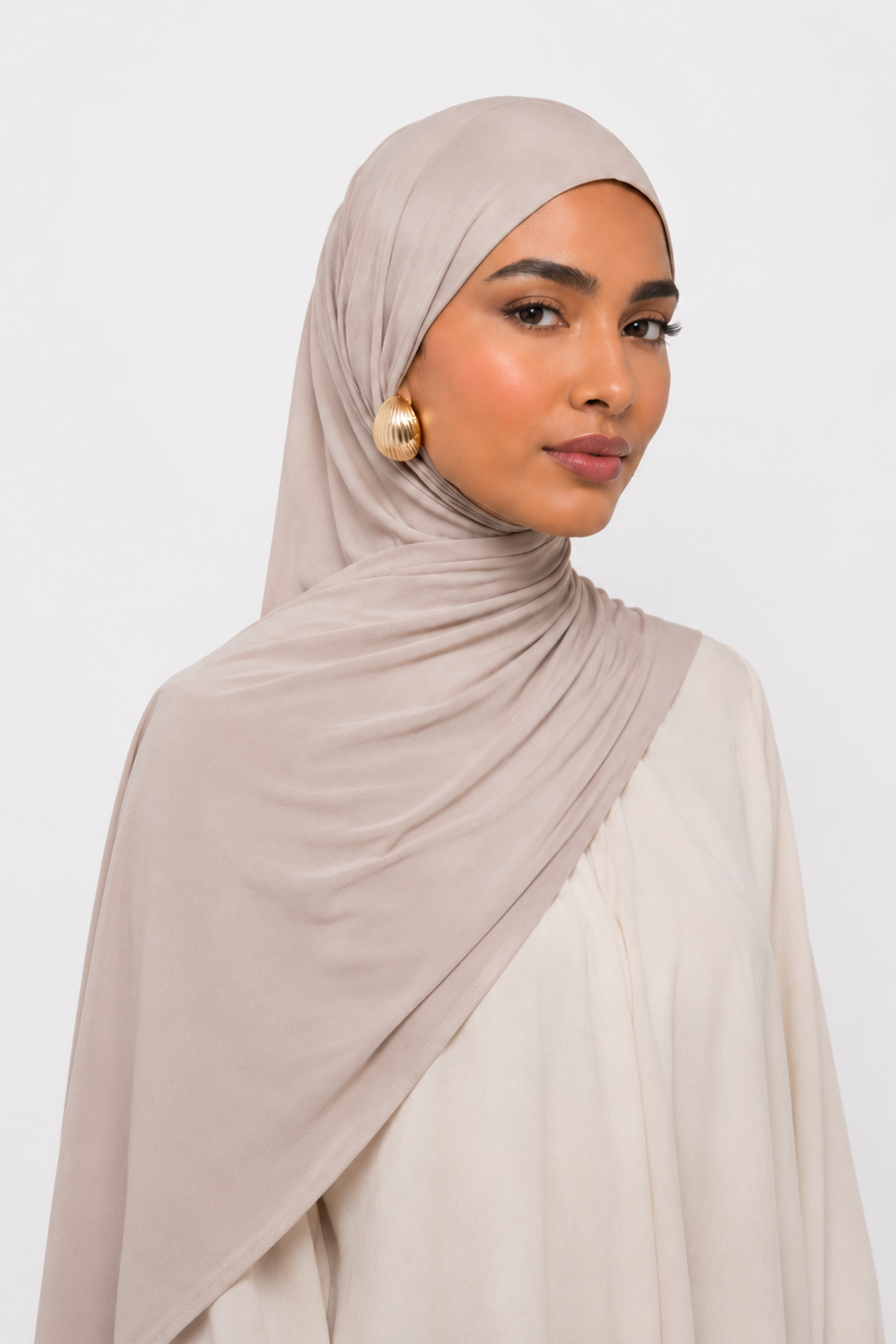 Bamboo Jersey, cotton Jersey, office Hijab, One Loop hijab, instant Hijab, practical hijab, OEKO-TEX™ Bamboo Jersey, Cotton Jersey