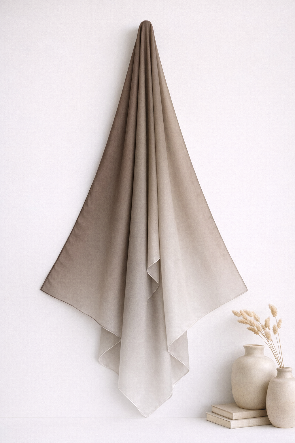 Brown gradient Hijab