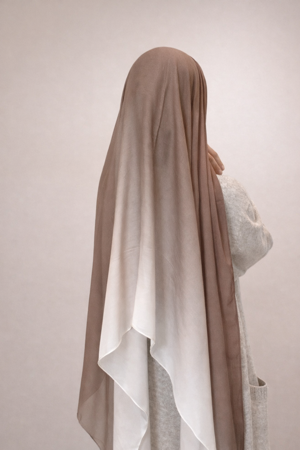 Ombre Modal Hijab - Cocoa Fade