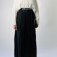 Black Pleated Maxi Skirt