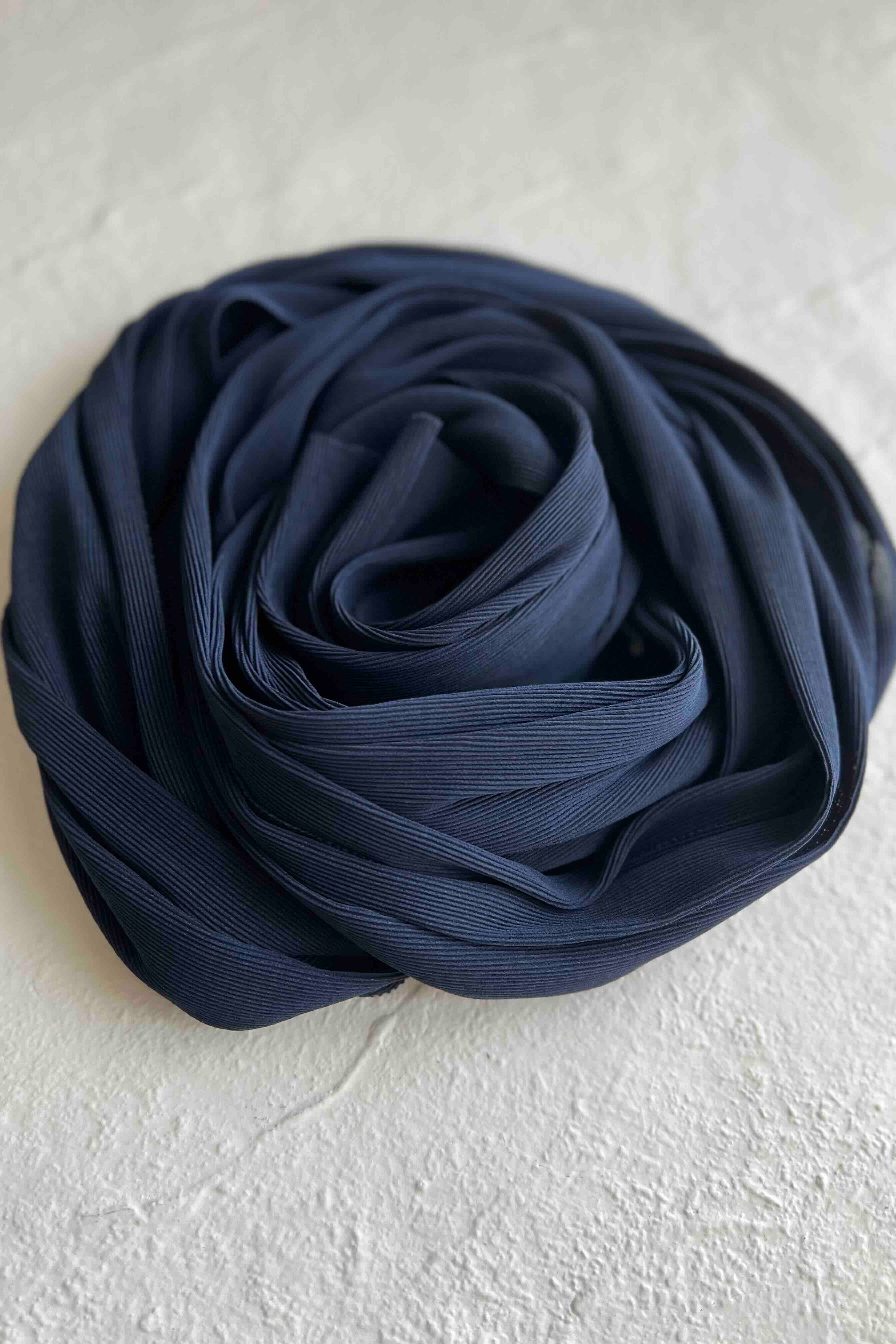 Pretty Pleats - Navy Blue