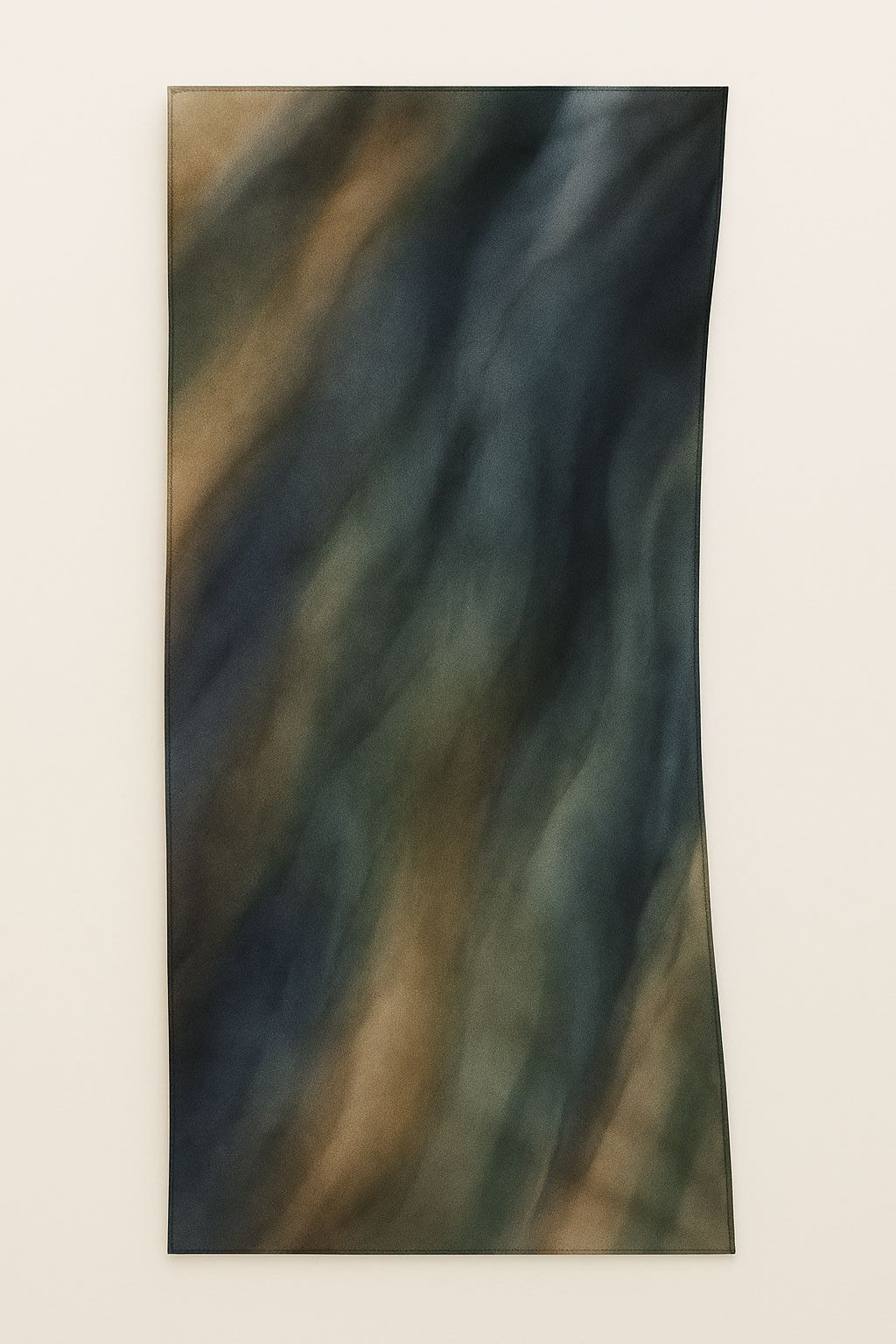 Abstract wavy pattern in dark and brown tones on a beige background