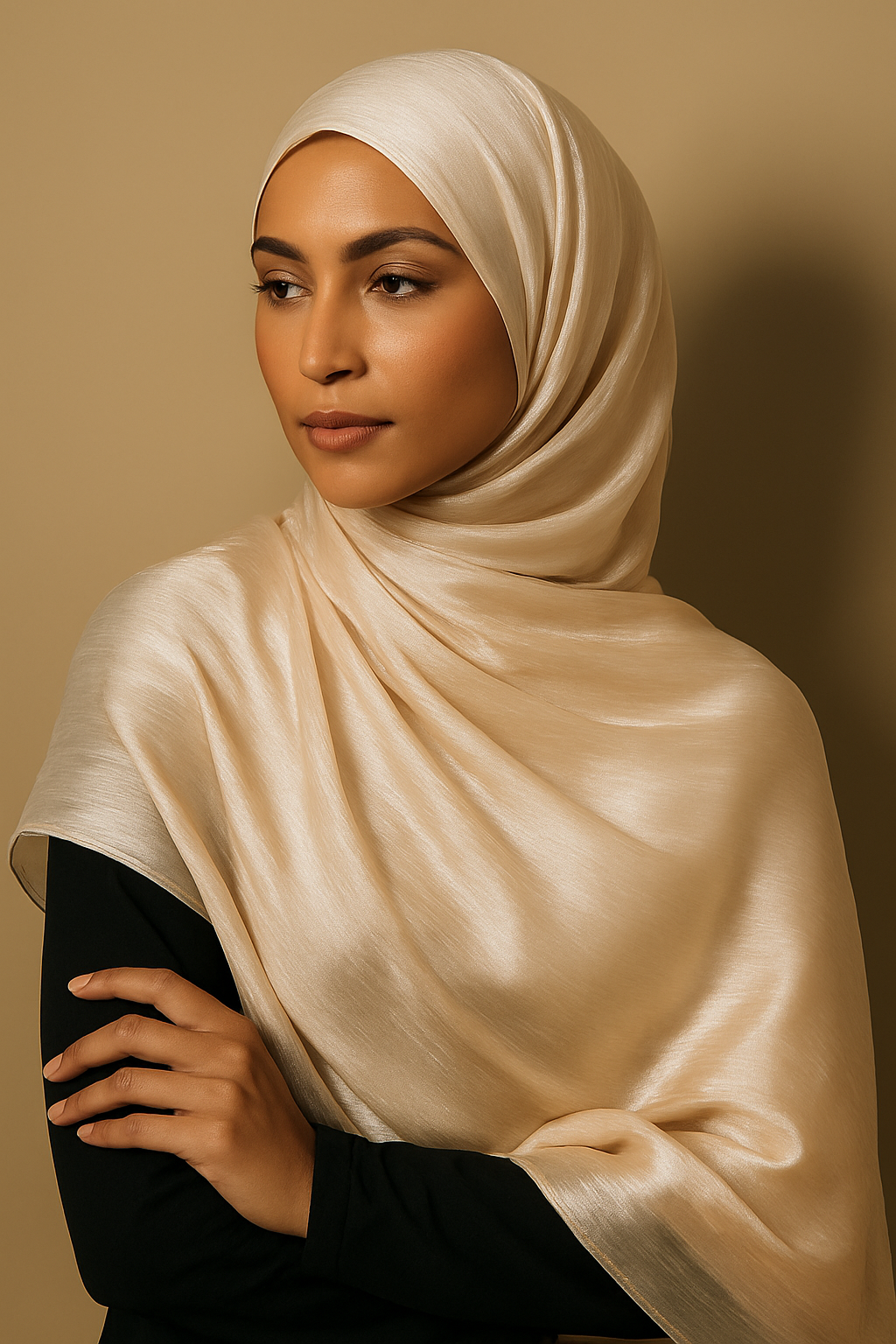 Silk organza Hijab Party wedding