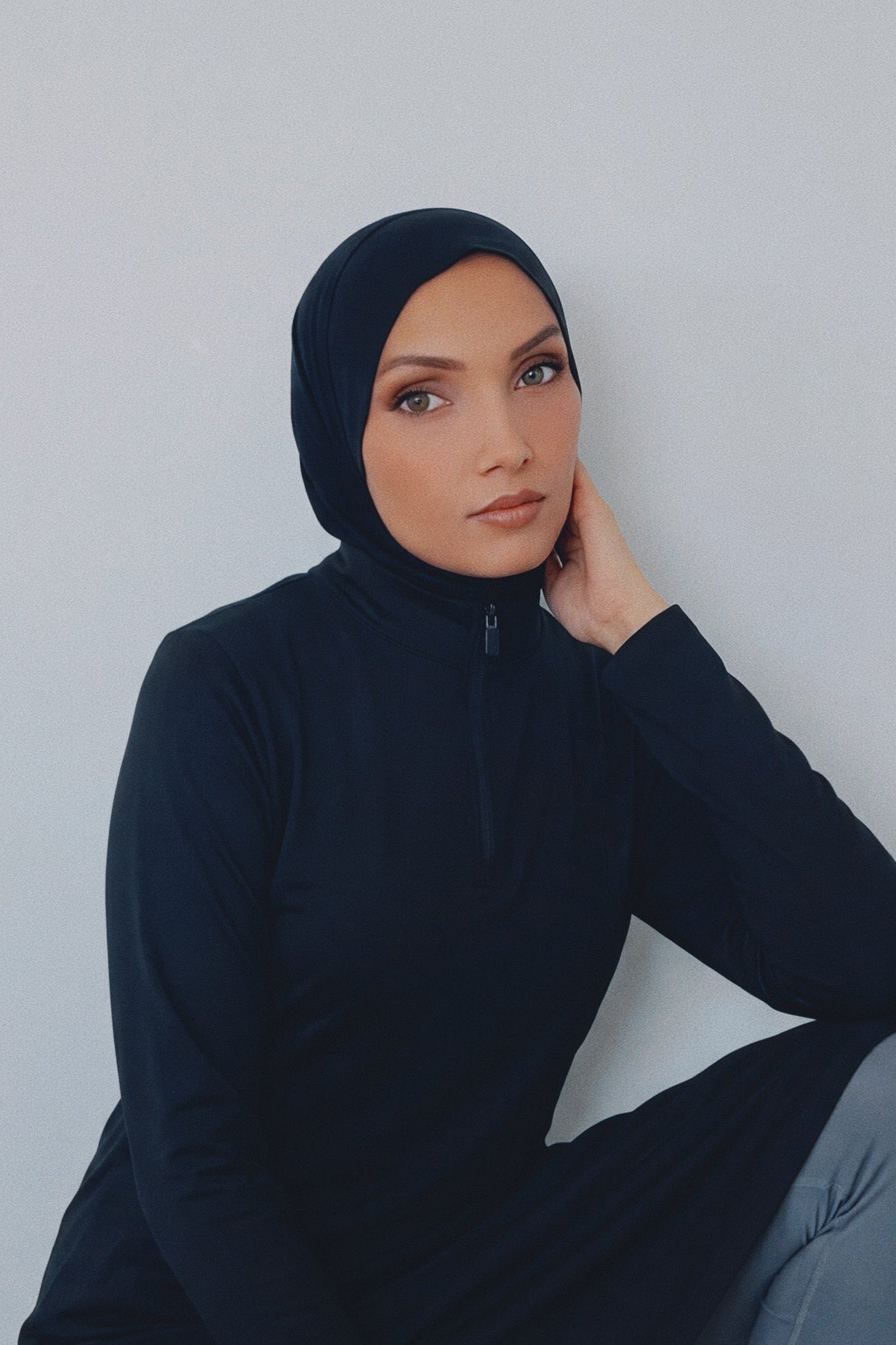 Slip-On Instant Hijab – Black