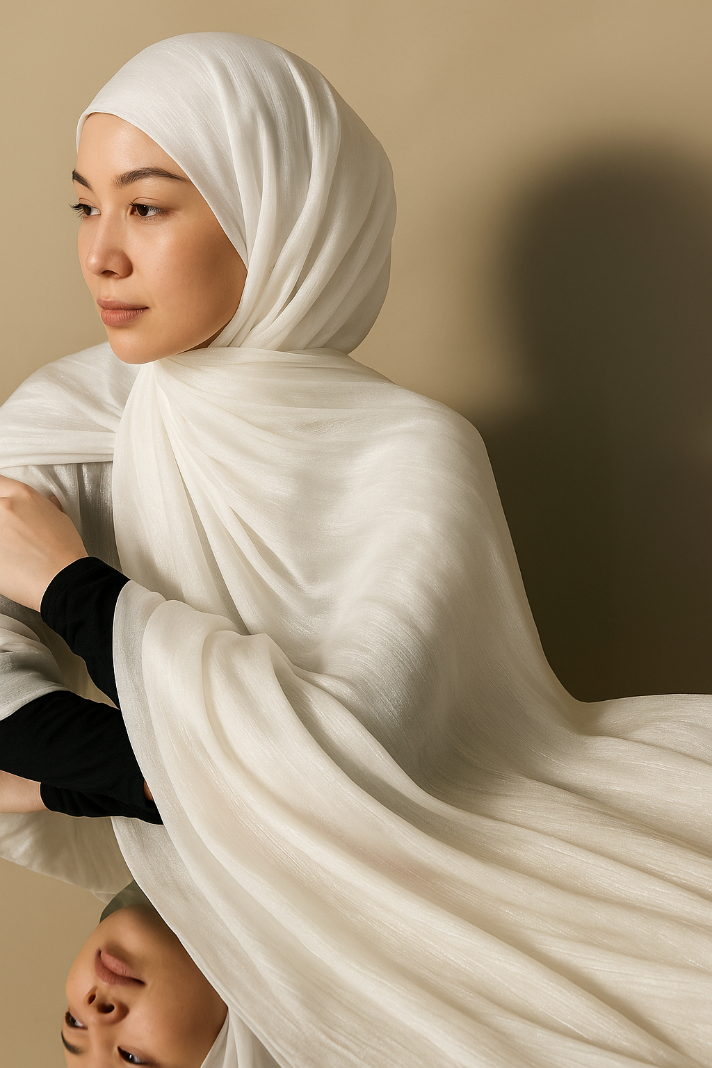 Silk organza wedding premiuim Hijab