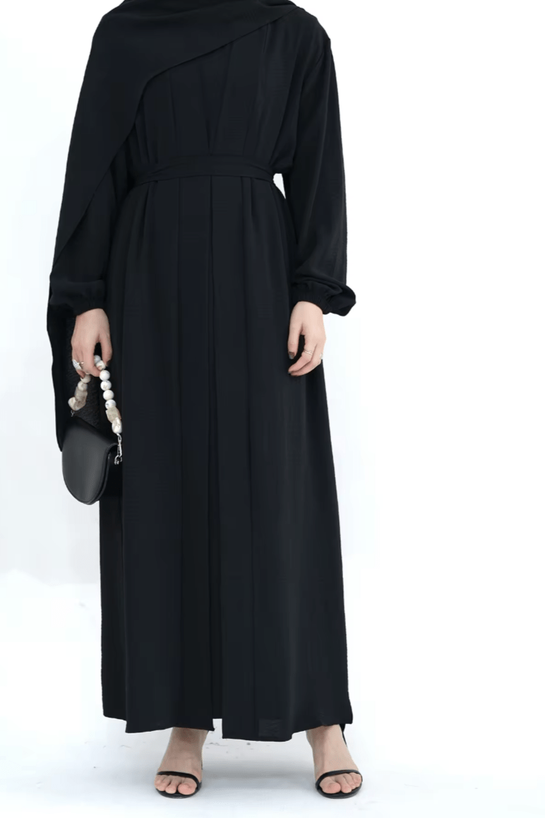 Essential 3 piece Abaya Set - Black