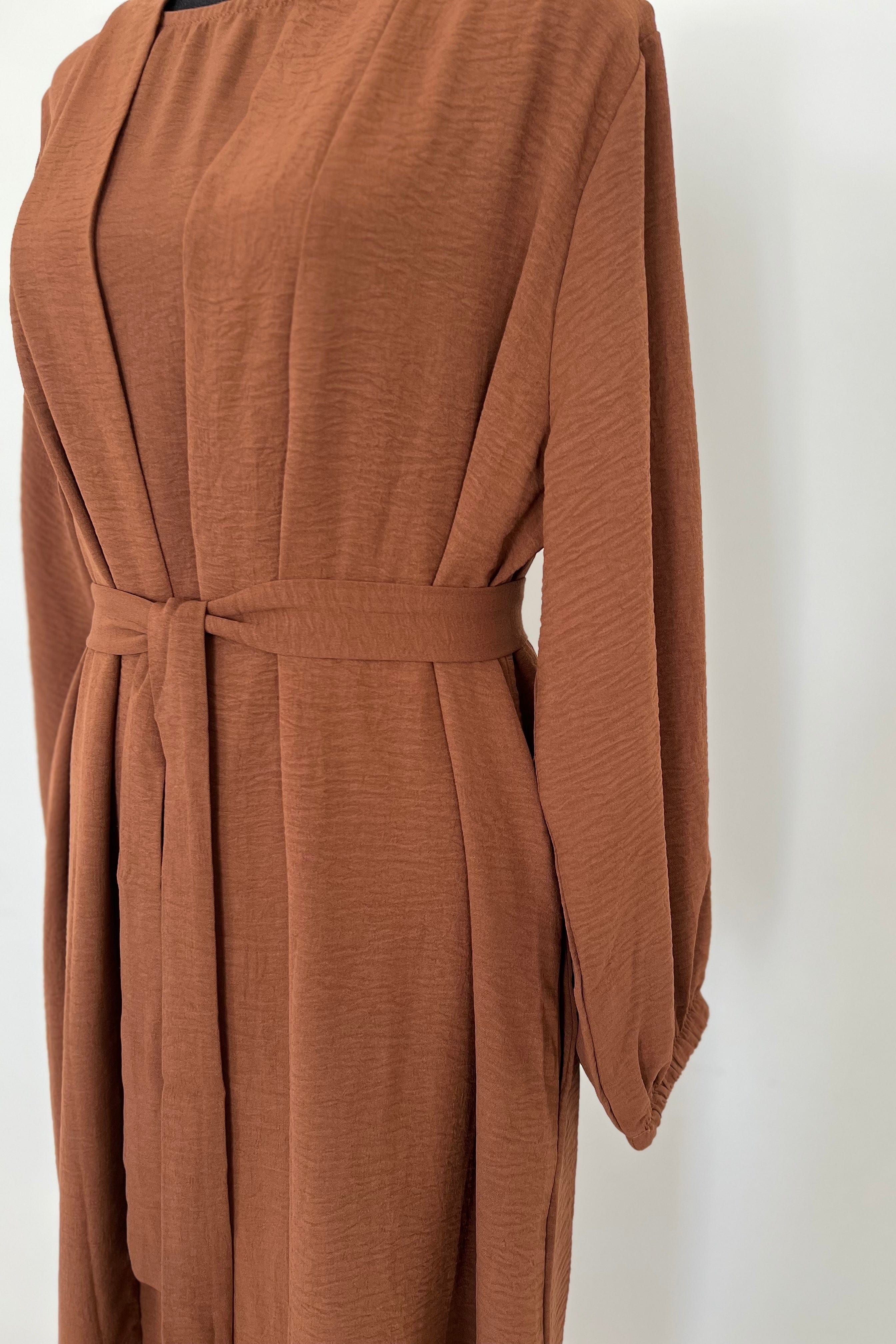 Essential 3 piece Abaya Set - Terracotta