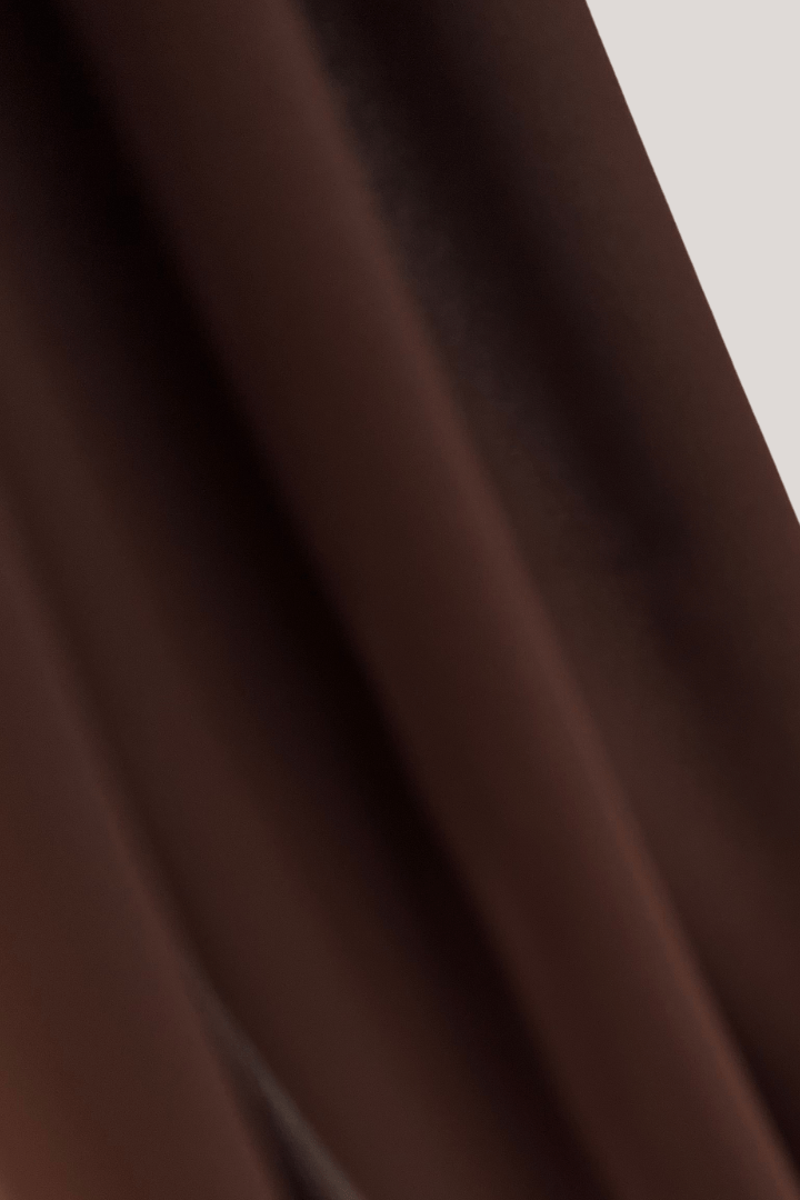 Luxe Chiffon Hijab - Chocolate