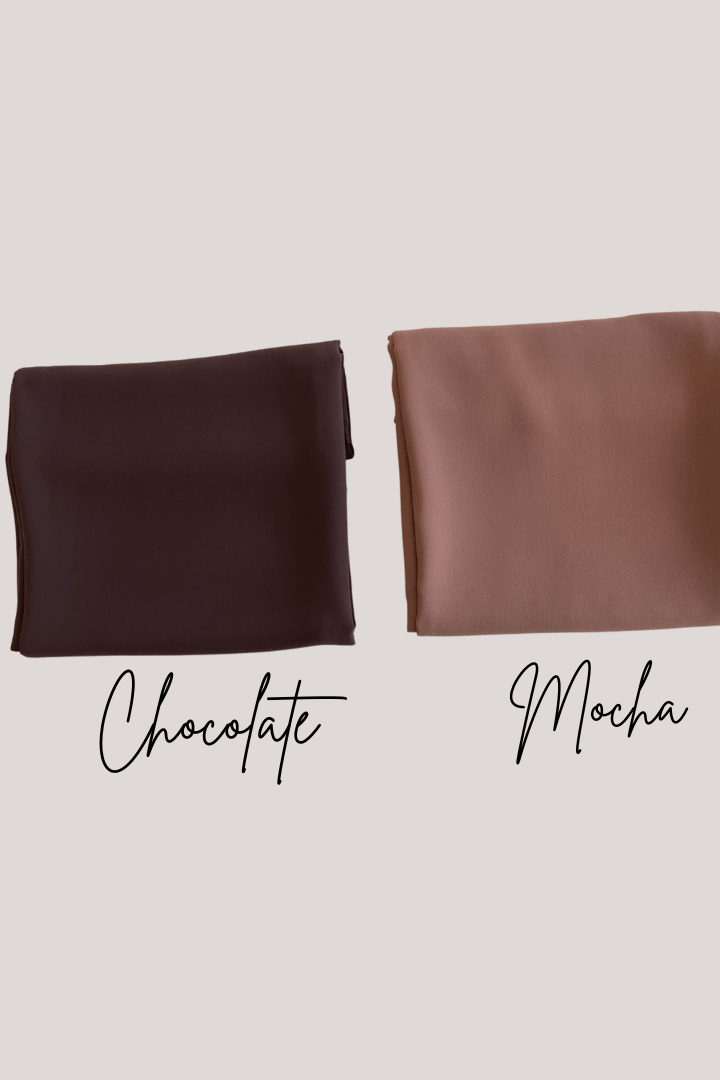 Luxe Chiffon Hijab - Chocolate