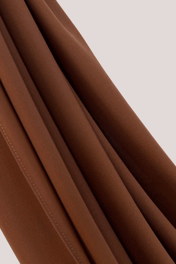 Luxe Chiffon Hijab - Mocha