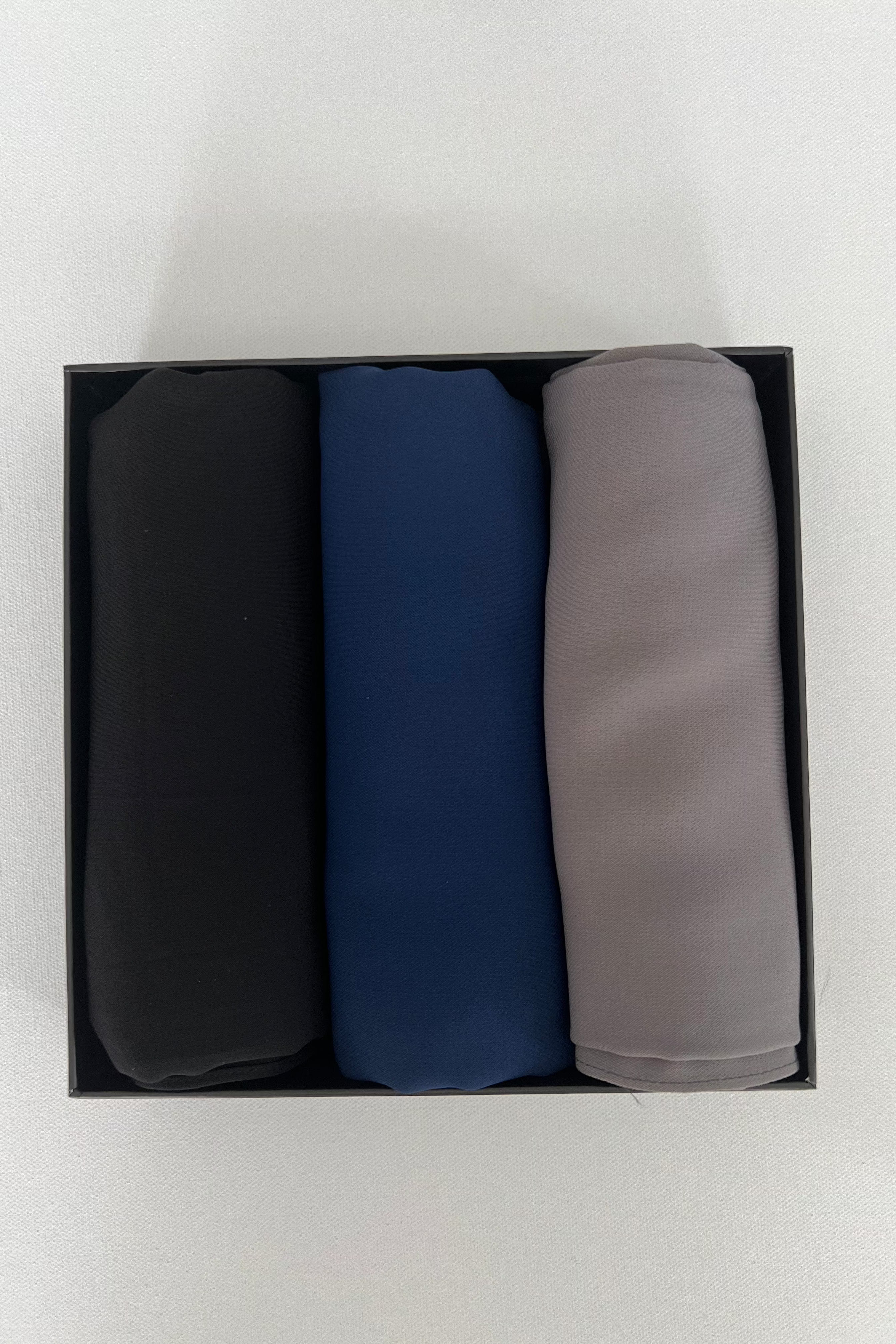 Sophisticated Hues - Black, Navy Blue, Dark Grey